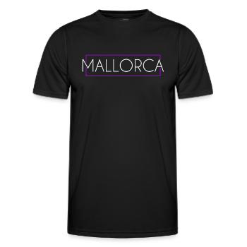 Mallorca Logo - Männer Funktions-T-Shirt - Schwarz - Vorne - AI Model Male 178 dark (178cm)
