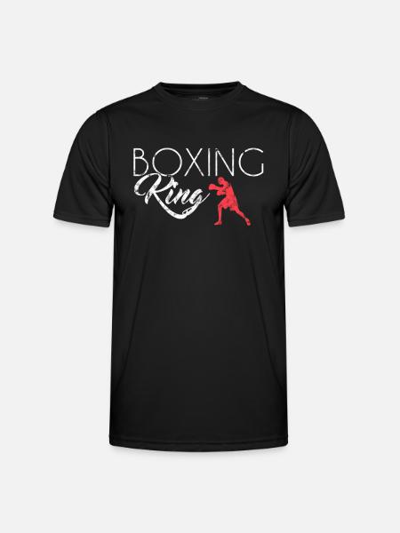 Boxen King - Männer Funktions-T-Shirt - Schwarz