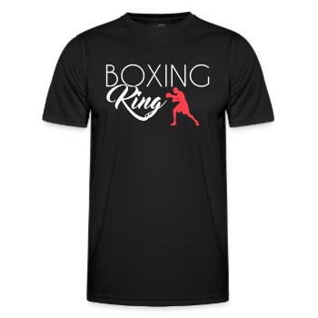 Boxen King - Männer Funktions-T-Shirt - Schwarz - Vorne - AI Model Male 178 dark (178cm)