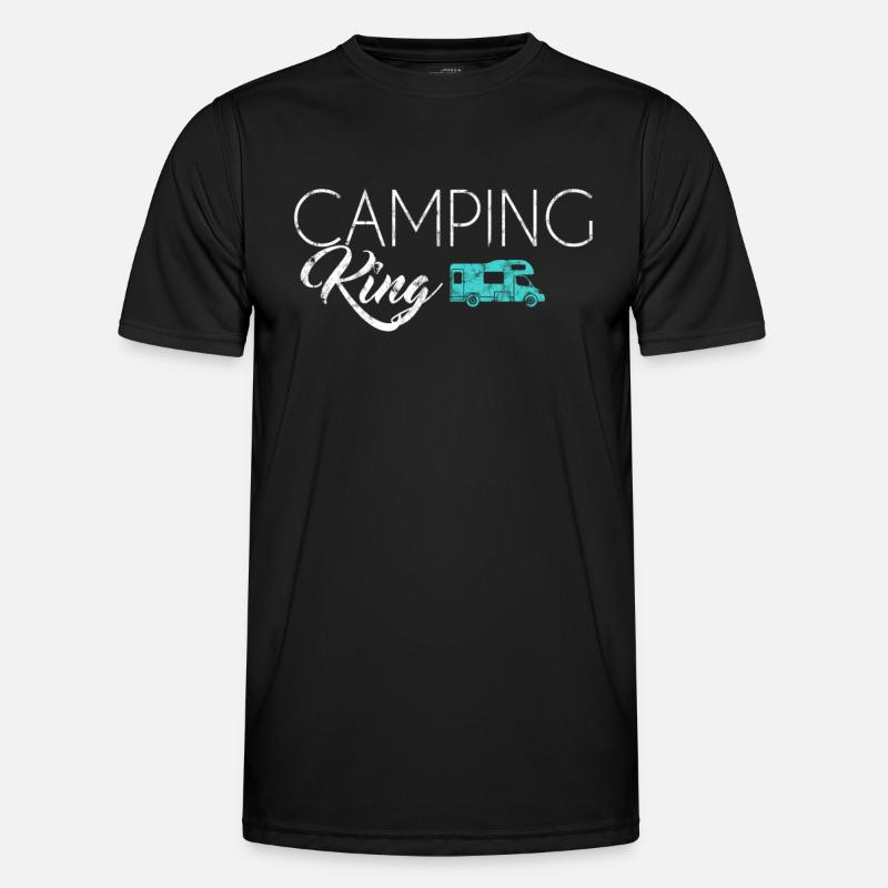Camping King - Men's Functional T-Shirt - black
