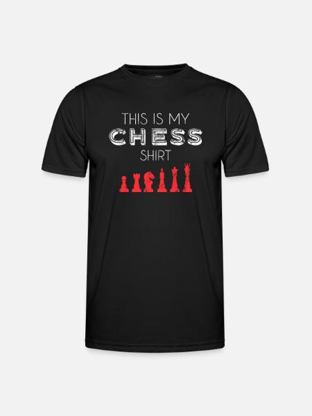 Chemise d’échecs - T-shirt sport Homme - noir