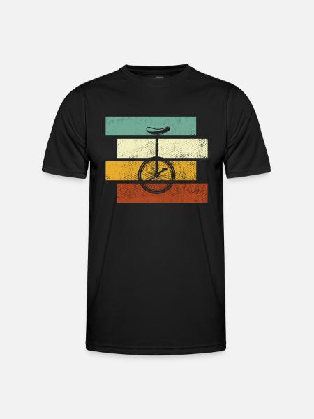 Unicycle Retro - Men's Functional T-Shirt - black