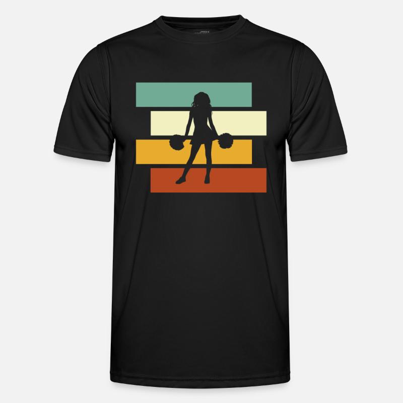 Cheerleading Retro - Men's Functional T-Shirt - black
