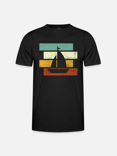 Sailing Retro - Men's Functional T-Shirt - black