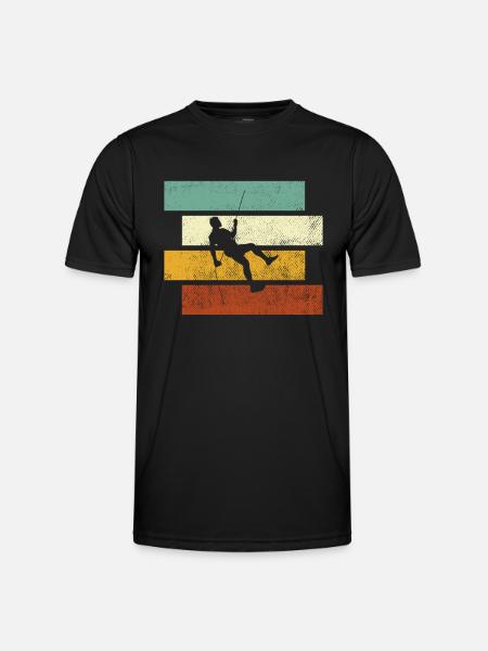Escalade Rétro - T-shirt sport Homme - noir