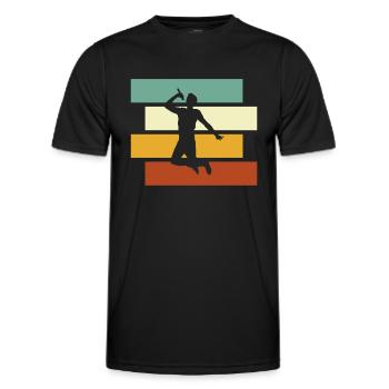 Singing Retro - Men's Functional T-Shirt - black - Front - AI Model Male 178 dark (178cm)