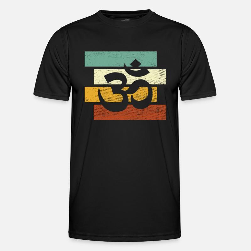 Meditation Retro Men's Functional T-Shirt