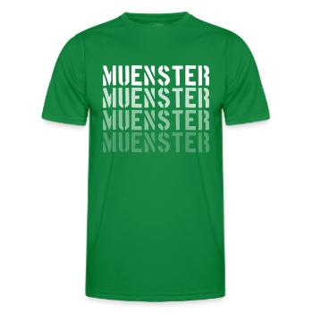 Münster - Männer Funktions-T-Shirt - Kelly Green - Vorne - AI Model Male 178 dark (178cm)