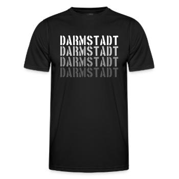 Darmstadt - Men's Functional T-Shirt - black - Front - AI Model Male 178 dark (178cm)