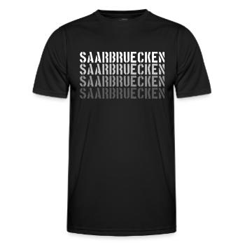 Sarrebruck - T-shirt sport Homme - noir - Devant - AI Model Male 178 dark (178cm)