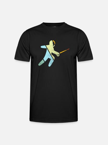 Fencing Retro - Men's Functional T-Shirt - black