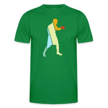 Boxen Retro - Männer Funktions-T-Shirt - Kelly Green - Vorne - AI Model Male 178 dark (178cm)