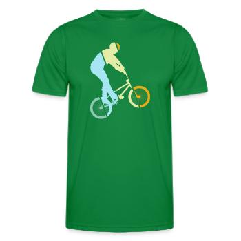 BMX Retro - Männer Funktions-T-Shirt - Kelly Green - Vorne - AI Model Male 178 dark (178cm)