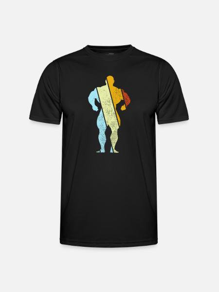 Musculation Rétro - T-shirt sport Homme - noir