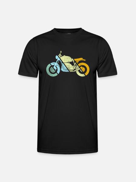 Motorcycle Retro - Men's Functional T-Shirt - black
