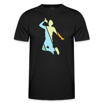 Singing Retro - Men's Functional T-Shirt - black - Front - AI Model Male 178 dark (178cm)