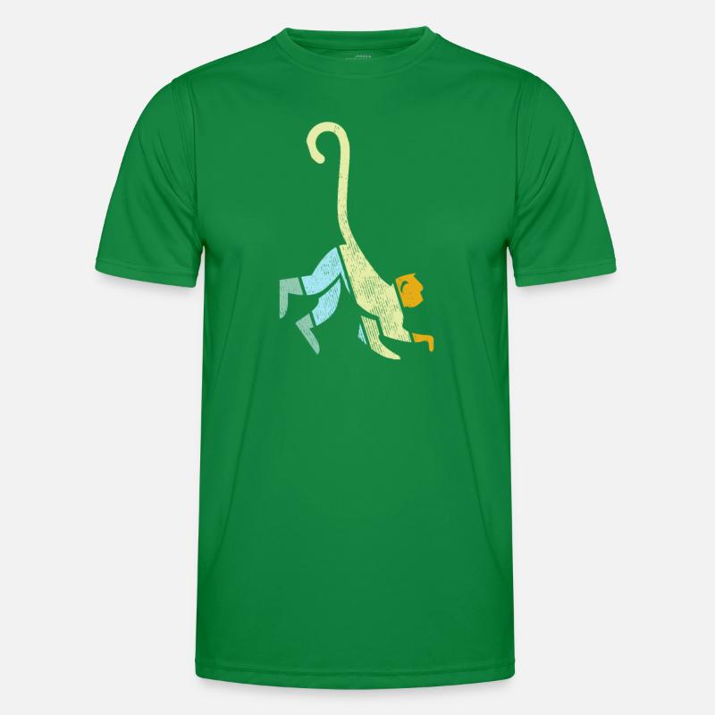 Affe Retro Männer Funktions-T-Shirt