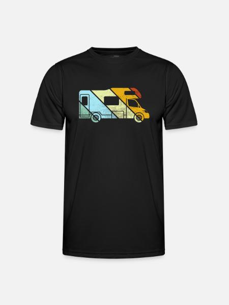 Motorhome Retro - Men's Functional T-Shirt - black