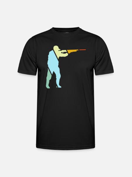 Hunter Retro - Men's Functional T-Shirt - black