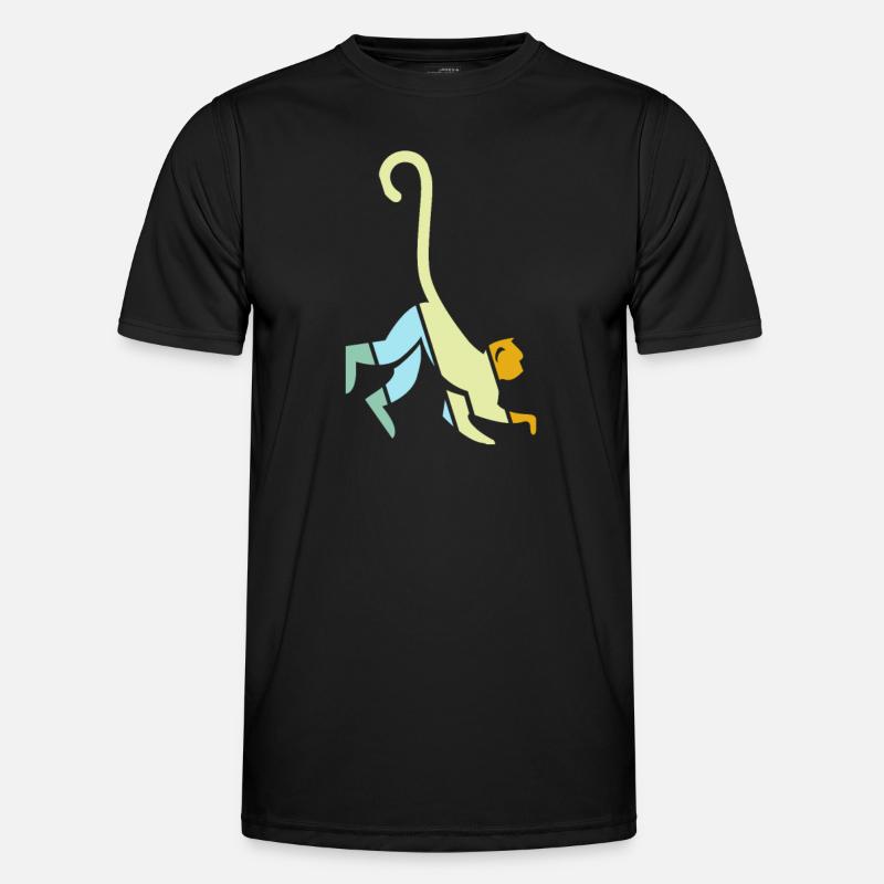 Monkey Retro - Men's Functional T-Shirt - black