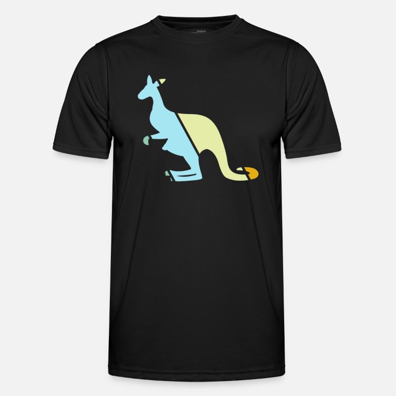 Kangaroo Retro - Men's Functional T-Shirt - black