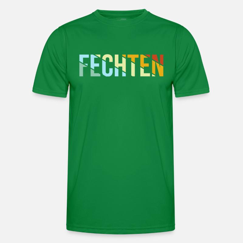 Fechten Retro Männer Funktions-T-Shirt
