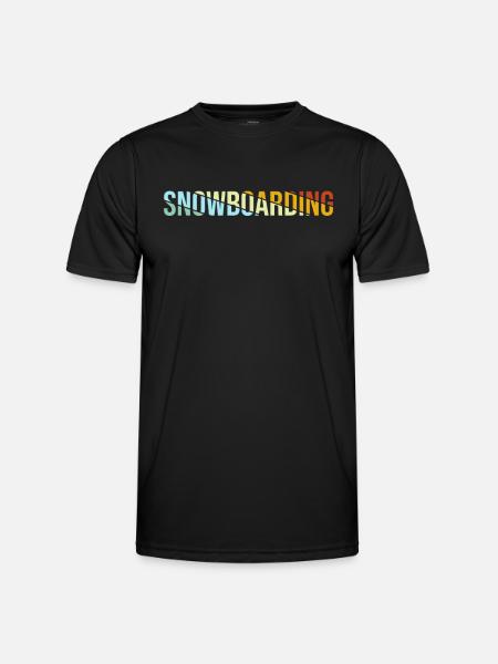 Snowboarding Retro - Men's Functional T-Shirt - black