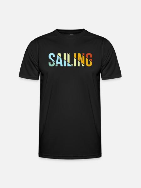Sailing Retro - Men's Functional T-Shirt - black