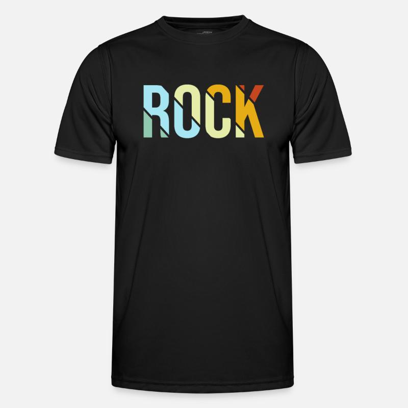 Rock Retro - Männer Funktions-T-Shirt - Schwarz