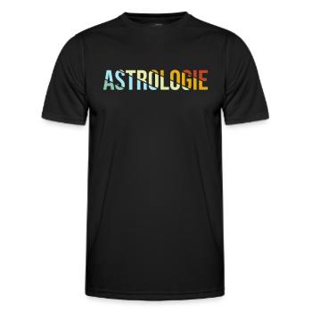 Astrologie Retro - Männer Funktions-T-Shirt - Schwarz - Vorne - AI Model Male 178 dark (178cm)