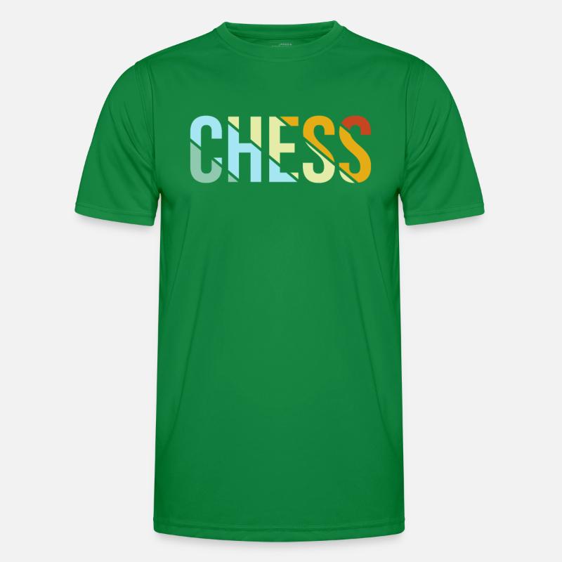 Schach Retro Männer Funktions-T-Shirt
