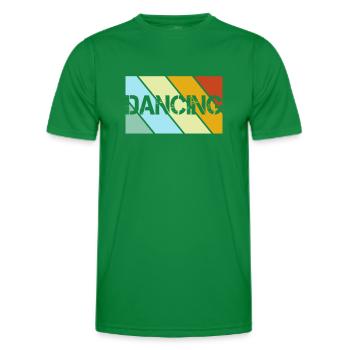 Dancing Retro - Men's Functional T-Shirt - kelly green - Front - AI Model Male 178 dark (178cm)