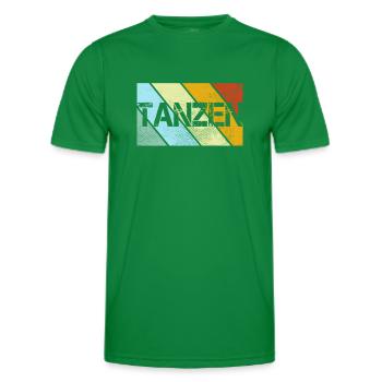 Dancing Retro - Men's Functional T-Shirt - kelly green - Front - AI Model Male 178 dark (178cm)