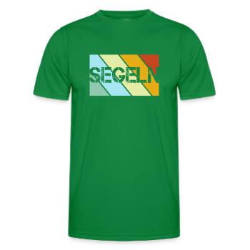 Rétro de la voile - T-shirt sport Homme - vert - Devant - AI Model Male 178 dark (178cm)