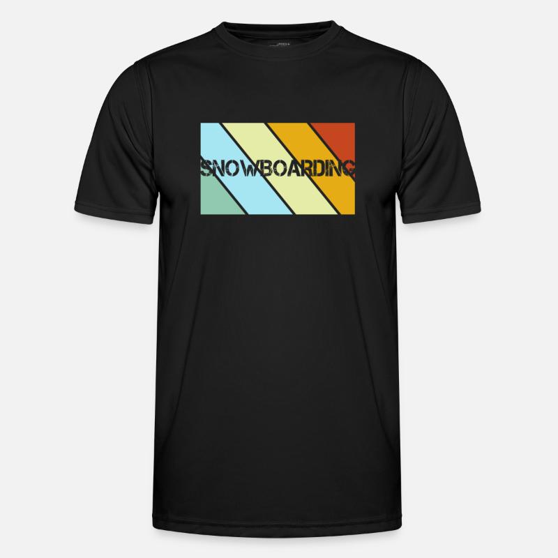Snowboarding Retro - Men's Functional T-Shirt - black