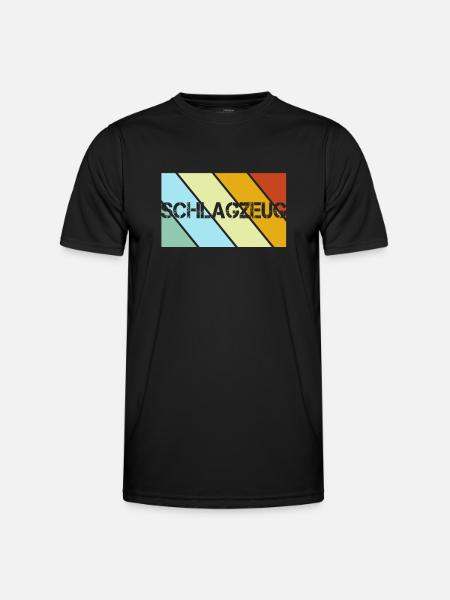 Drums Retro - Men's Functional T-Shirt - black