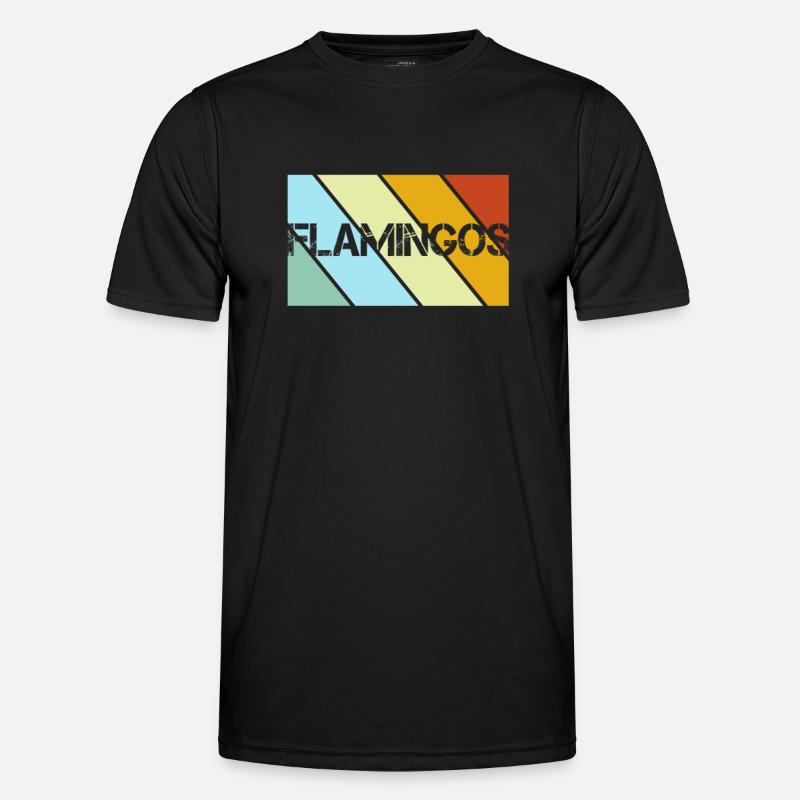 Flamingos Retro - Men's Functional T-Shirt - black