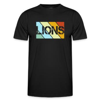 Leo Rétro - T-shirt sport Homme - noir - Devant - AI Model Male 178 dark (178cm)
