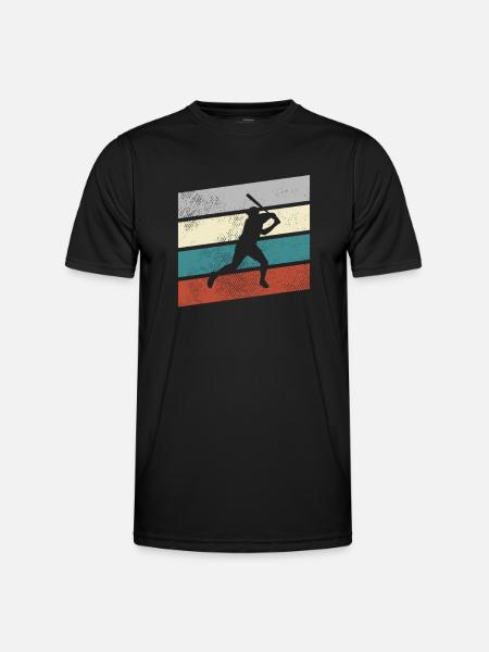 Baseball Rétro - T-shirt sport Homme - noir
