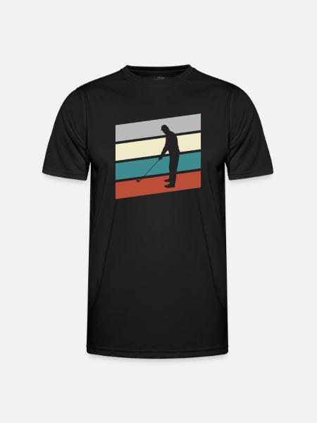 Golf Retro - Men's Functional T-Shirt - black