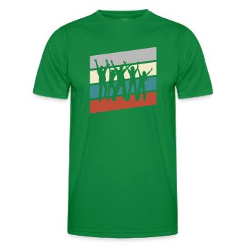 Dancing Retro - Men's Functional T-Shirt - kelly green - Front - AI Model Male 178 dark (178cm)