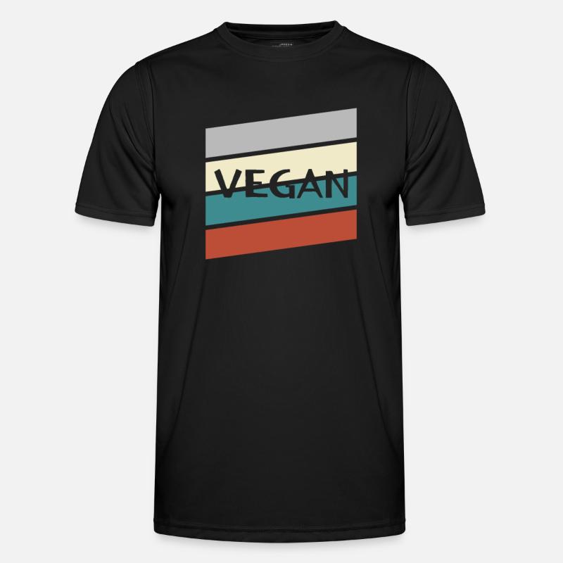Rétro végétalien T-shirt sport Homme