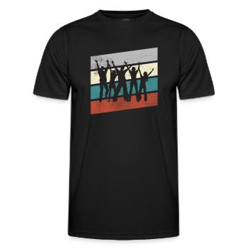 Dancing Retro - Men's Functional T-Shirt - black - Front - AI Model Male 178 dark (178cm)