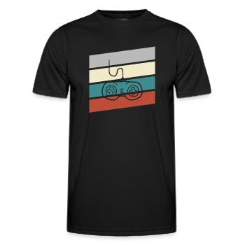 Gaming Rétro - T-shirt sport Homme - noir - Devant - AI Model Male 178 dark (178cm)