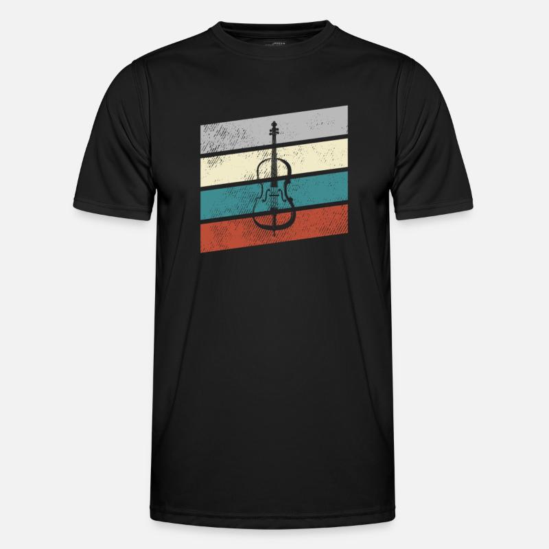 Violin Retro - Men's Functional T-Shirt - black