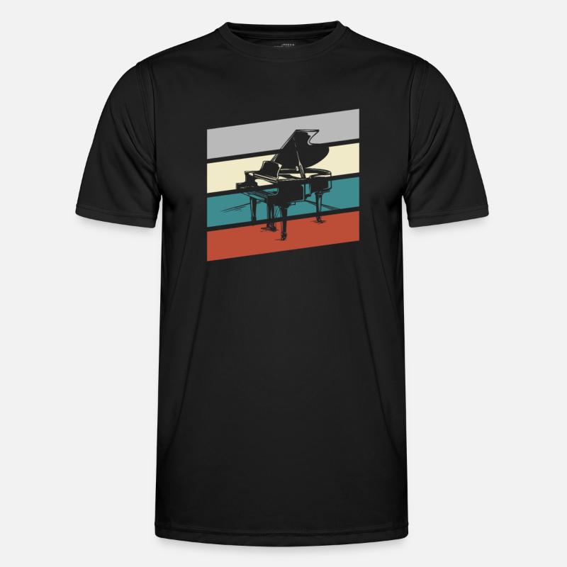 Klavier Retro Männer Funktions-T-Shirt