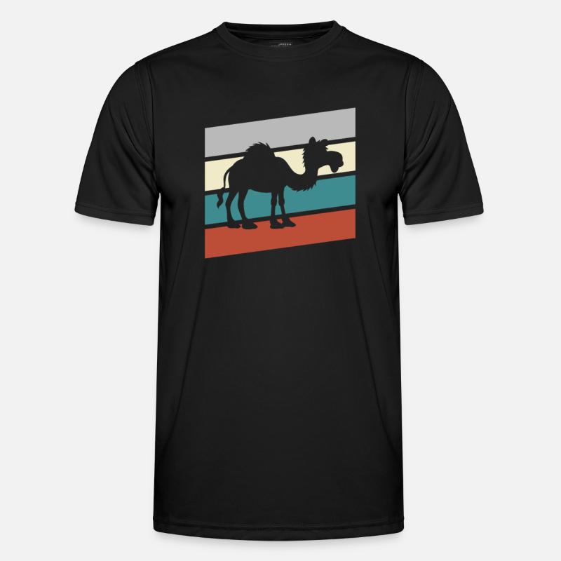 Dromedar Retro Männer Funktions-T-Shirt