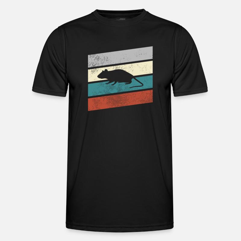 Mouse Retro - Men's Functional T-Shirt - black