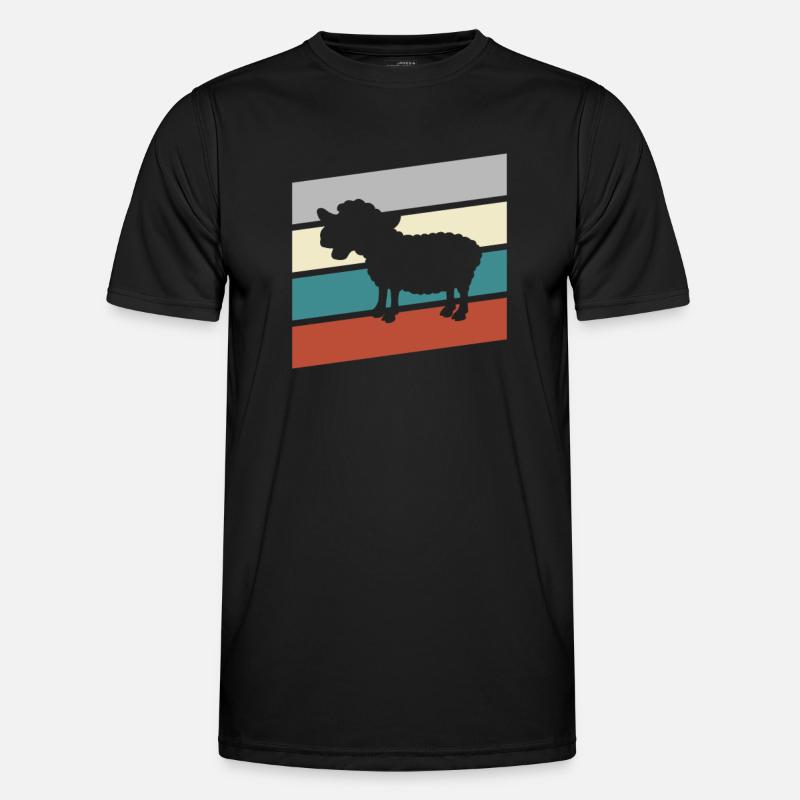 Sheep Retro - Men's Functional T-Shirt - black