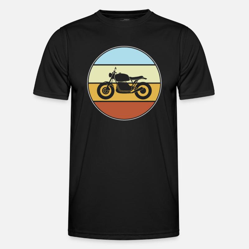Moto rétro T-shirt sport Homme